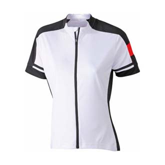 tee shirt cycliste publicitaire : Cycliste femme