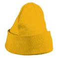 bonnet sport tricot enfant publicitaire jaune_dore 