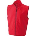 gilet sport personnalise softshell homme sans manches rouge 