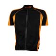 t shirt sport cyclistes publicitaires noir  orange