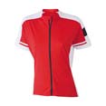 tee shirt sport cycliste publicitaire rouge 