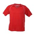 tee shirt sports marquage logo rouge 