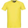 tshirt sports personnalisable entreprise jaune  gris_clair